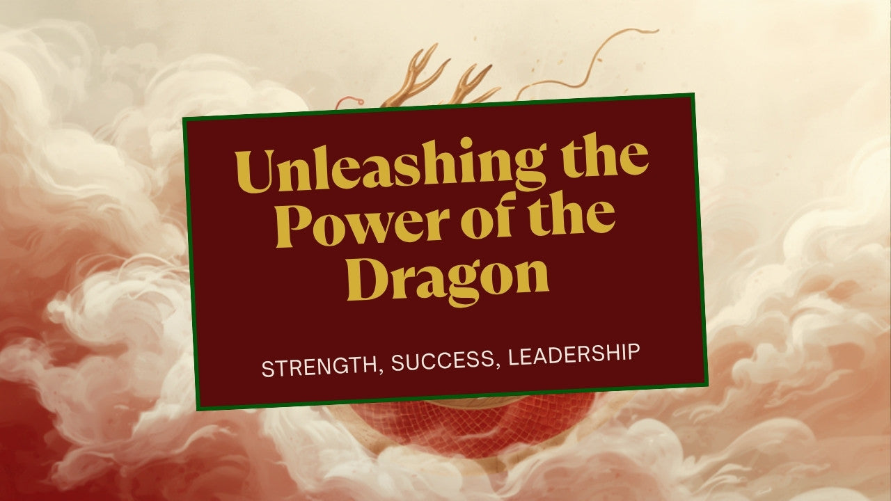 Illustration of a traditional Chinese dragon, symbol of strength success and leadership