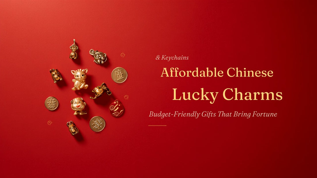Collection of small affordable Chinese lucky charms and keychains under SGD 50