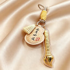 Gold List Success Keychain – Lucky Exam Blessing Charm