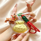Lucky Fortune Bag Keychain – Prosperity & Blessing Pendant