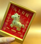 Gold Foil Lucky Wealth Feng Shui Desktop Decoration Display Gift Set