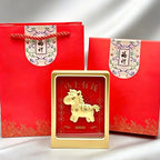 Gold Foil Lucky Wealth Feng Shui Desktop Decoration Display Gift Set