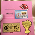 Gold Foil Rose Bouquet Anniversary Luxury Flower Gift Set
