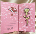 Gold Foil Rose Bouquet Anniversary Luxury Flower Gift Set