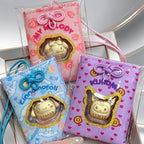 Gold Foil Cute Cartoon Keychain