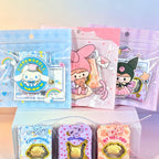 Gold Foil Cute Cartoon Keychain