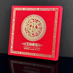 Gold Foil Chinese Zodiac Blessing Ornament Fu Character Lucky Display Set