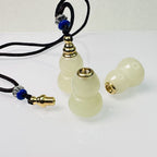 Lucky Wealth Hulu Protection Jade Gourd Pendant Necklace