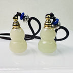 Lucky Wealth Hulu Protection Jade Gourd Pendant Necklace