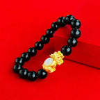 Pixiu White Jade Bracelet Lucky Wealth Prosperity Bead