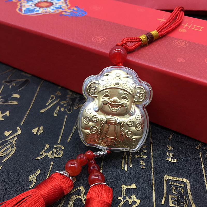 Lucky God of Wealth Pendant – Bring Fortune & Prosperity