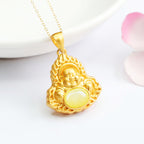 Hetian Jade Necklace – Spiritual Blessing & Retro Elegance