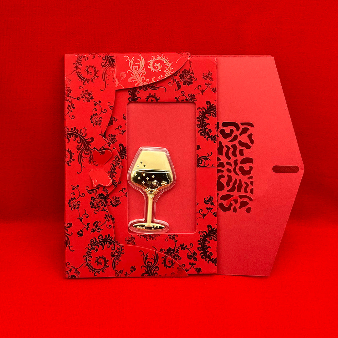 Gold Goblet Ornament – Elegant Wealth & Celebration Gift