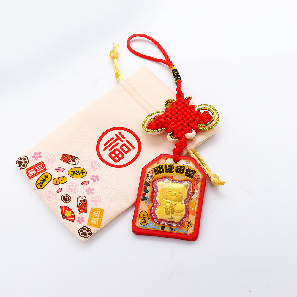 Lucky Cat Pendant – Fortune & Happiness Charm