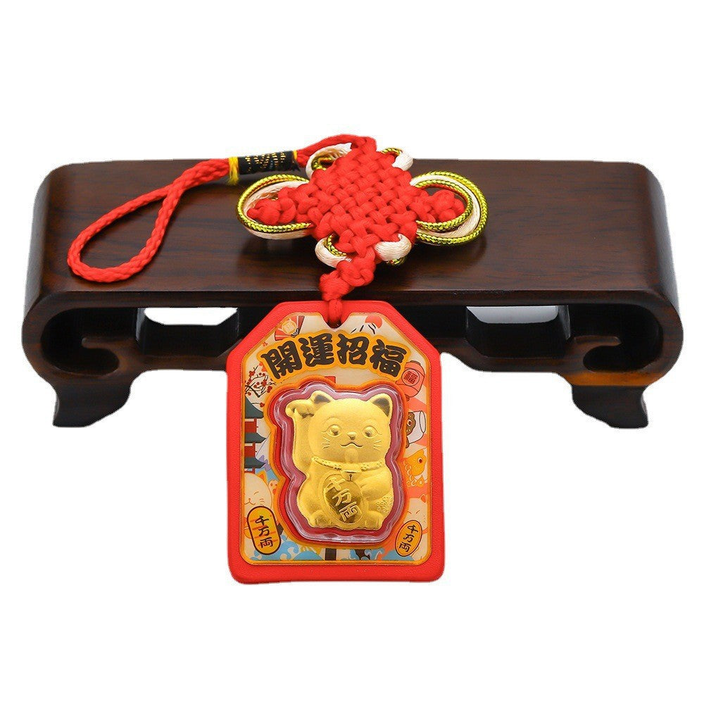 Lucky Cat Pendant – Fortune & Happiness Charm