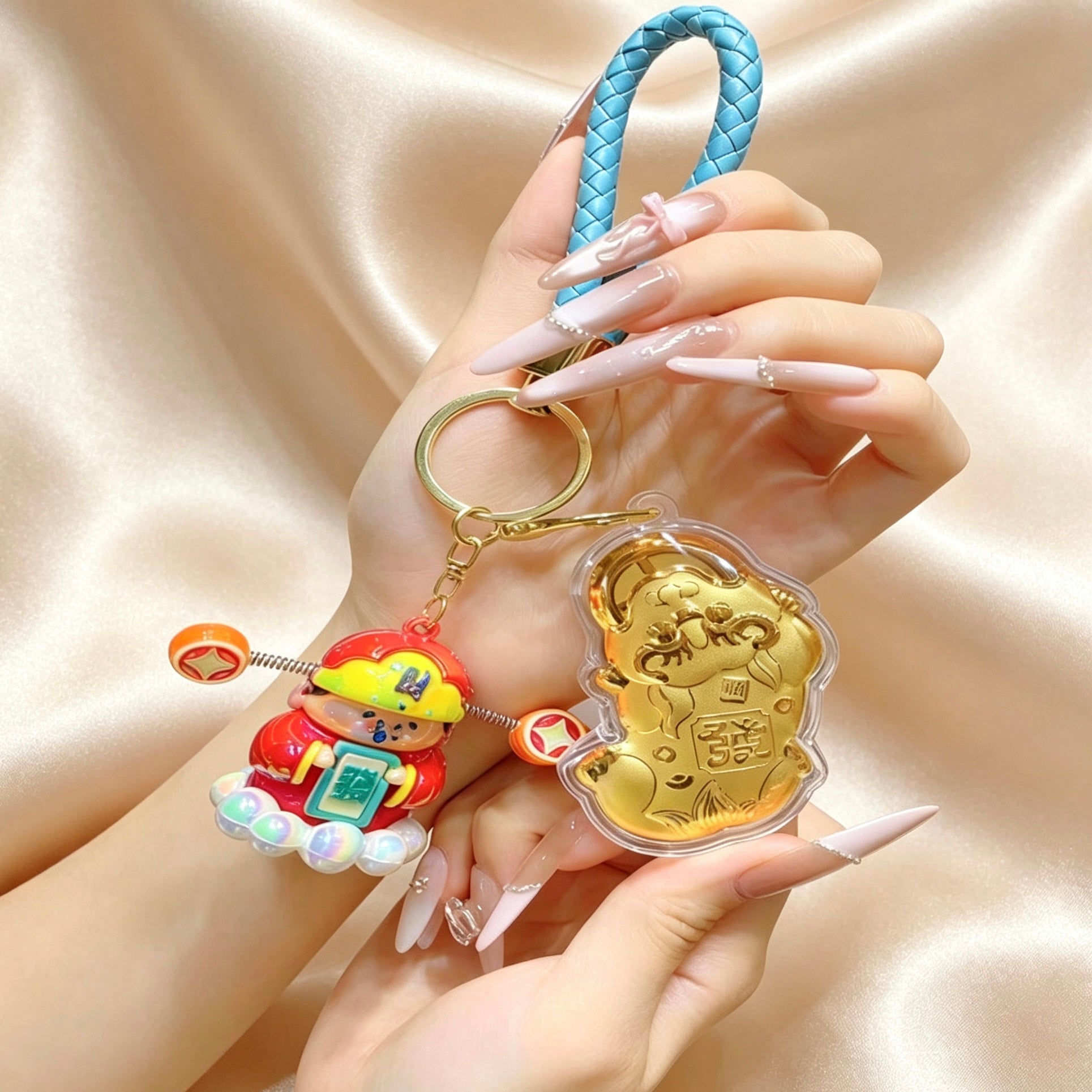 Pixiu Wealth Keychain – Prosperity & Fortune Pendant