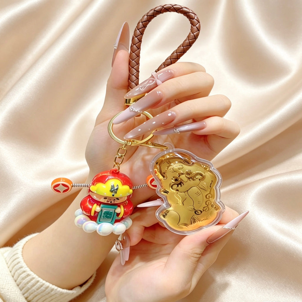 Pixiu Wealth Keychain – Prosperity & Fortune Pendant