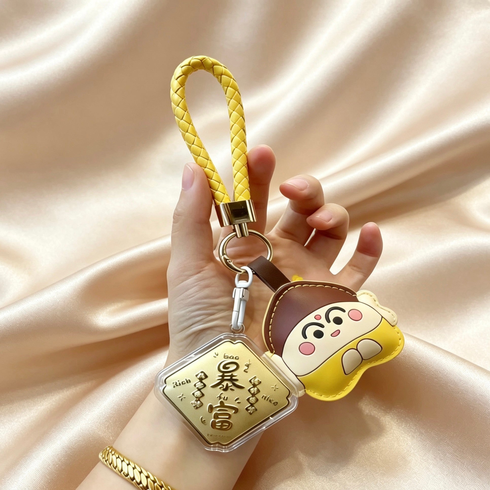 Lucky Blessing Phone Charm – Prosperity & Fortune Pendant
