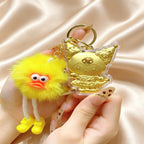 Cartoon Phone Charm Keychain – Cute Lucky Pendant Collection