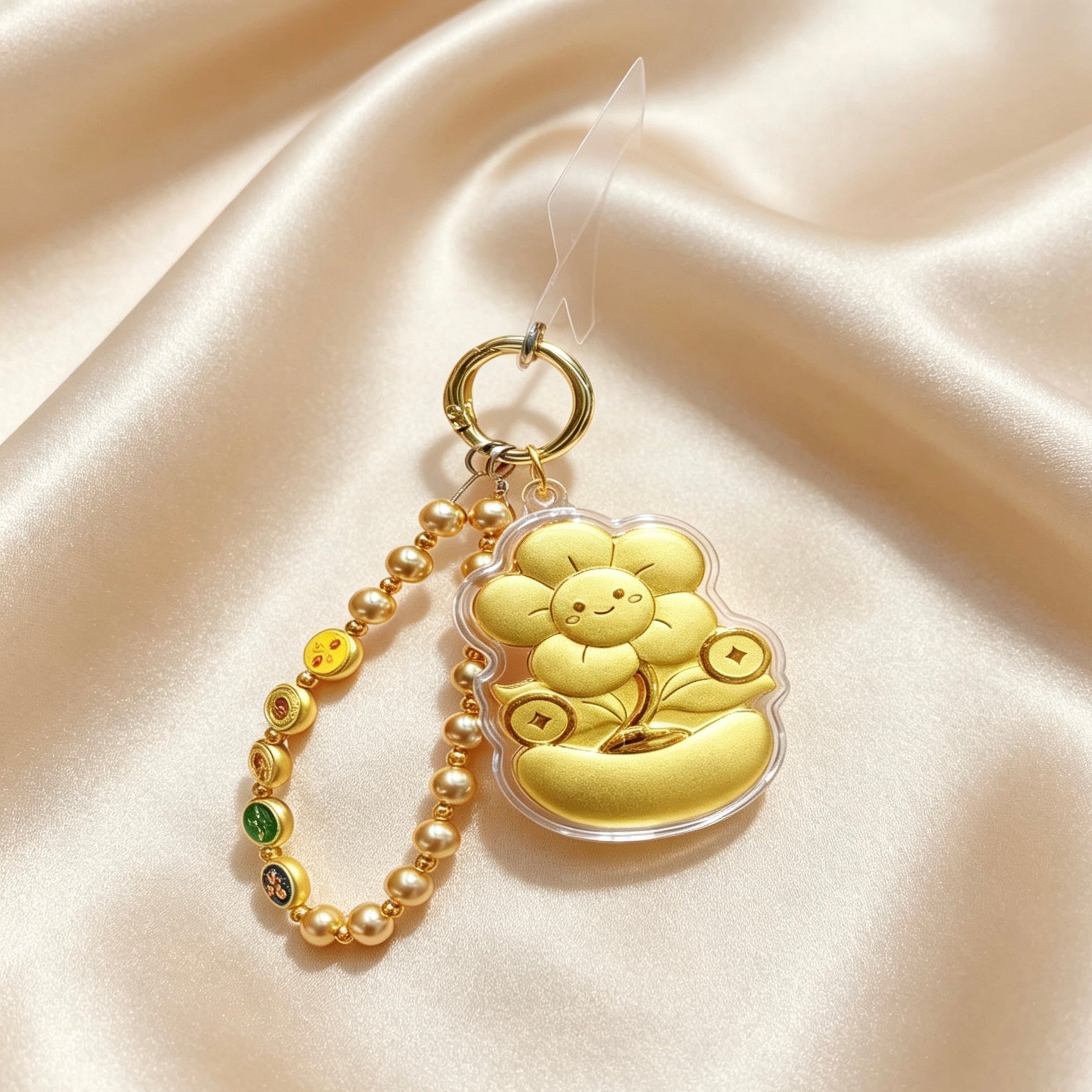 Pure Gold “Money to Spend” Keychain – Auspicious Feng Shui Lucky Charm