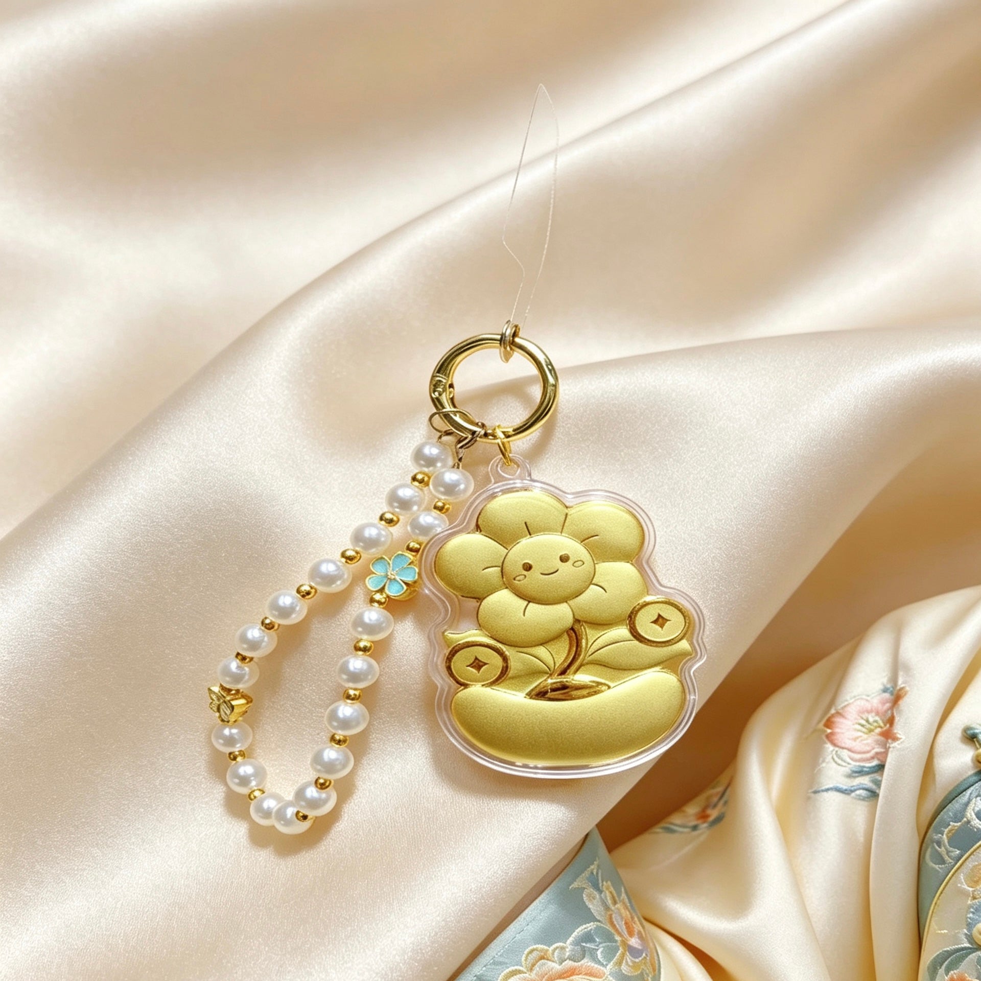 Pure Gold “Money to Spend” Keychain – Auspicious Feng Shui Lucky Charm
