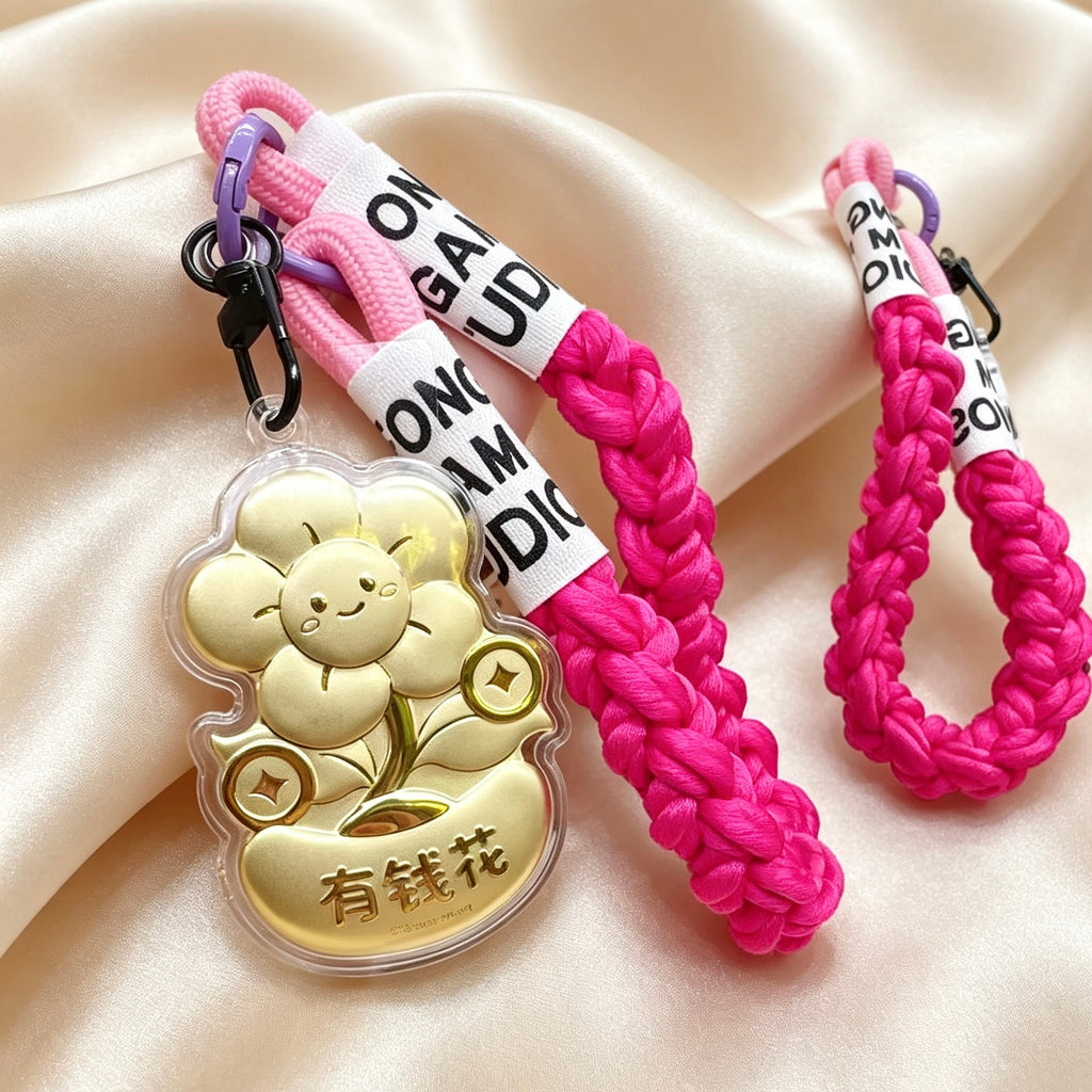 Pure Gold “Money to Spend” Keychain – Auspicious Feng Shui Lucky Charm
