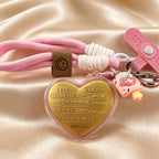Lucky Fortune Love Keychain – Pure Gold Prosperity Charm