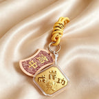 Gold List Success Keychain – Lucky Exam Blessing Charm