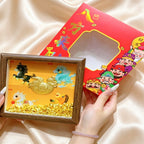 Gold Foil God of Wealth Ornament – Feng Shui Display Decor