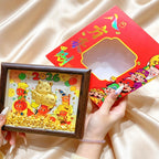 Gold Foil God of Wealth Ornament – Feng Shui Display Decor