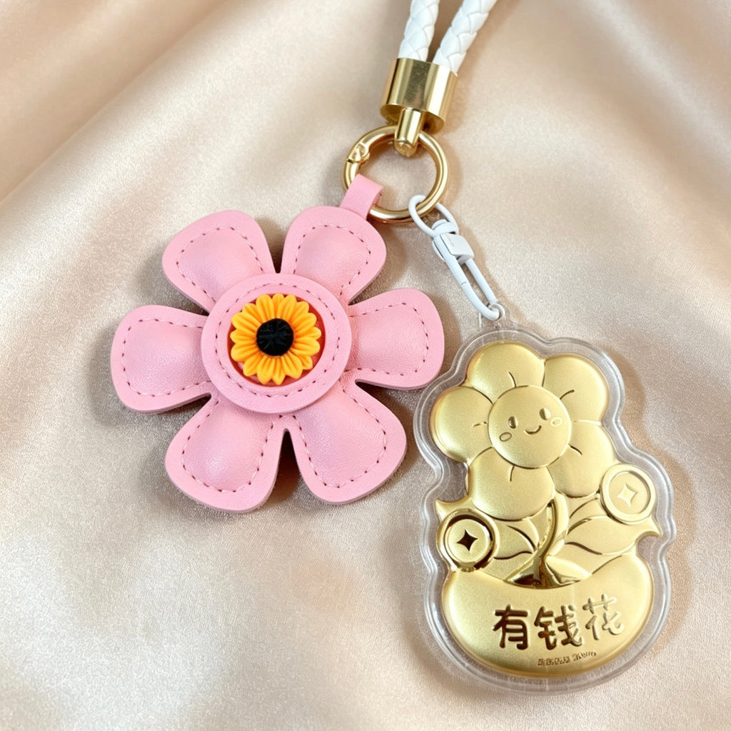Pure Gold “Money to Spend” Keychain – Auspicious Feng Shui Lucky Charm