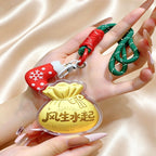 Lucky Fortune Bag Keychain – Prosperity & Blessing Pendant
