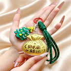 Lucky Fortune Bag Keychain – Prosperity & Blessing Pendant