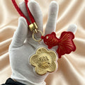 Four-Leaf Clover Wealth Keychain – Lucky Fortune Pendant