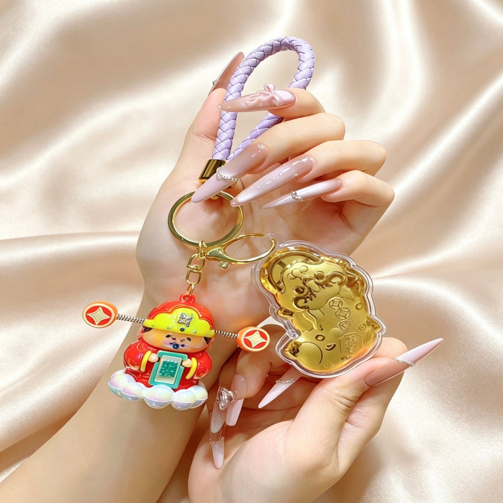 Pixiu Wealth Keychain – Prosperity & Fortune Pendant