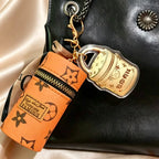 Lucky Wealth Bucket Bag Keychain – Pure Gold Prosperity Charm