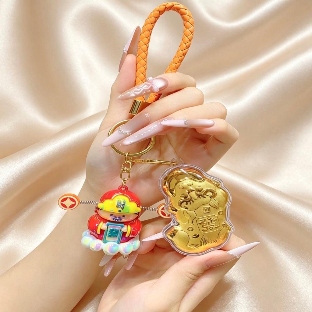 Pixiu Wealth Keychain – Prosperity & Fortune Pendant