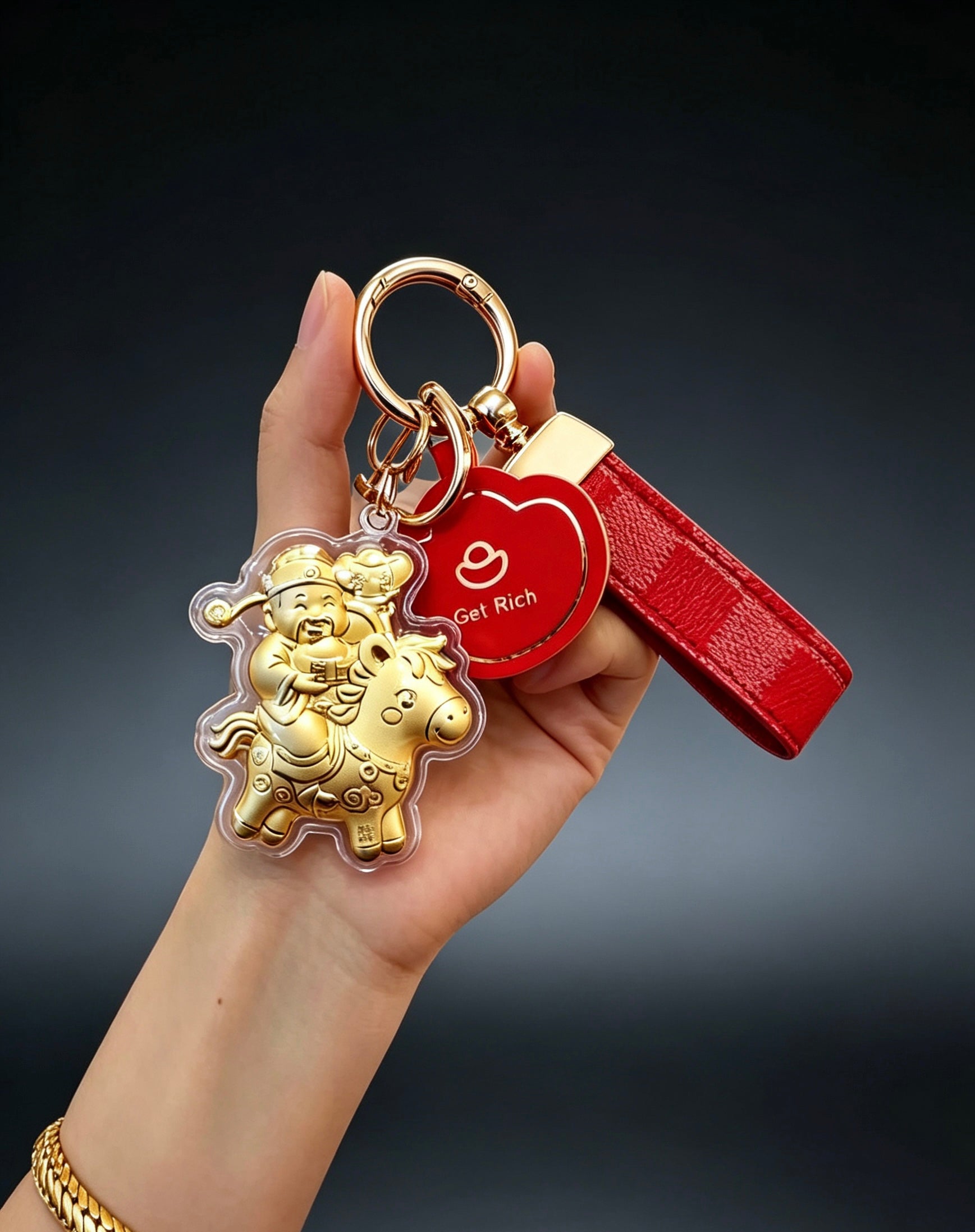 Get Rich Mobile Phone Charm – Fortune & Prosperity Lucky Accessory