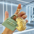 Gold Foil Feng Shui Pixiu Lucky Keychain