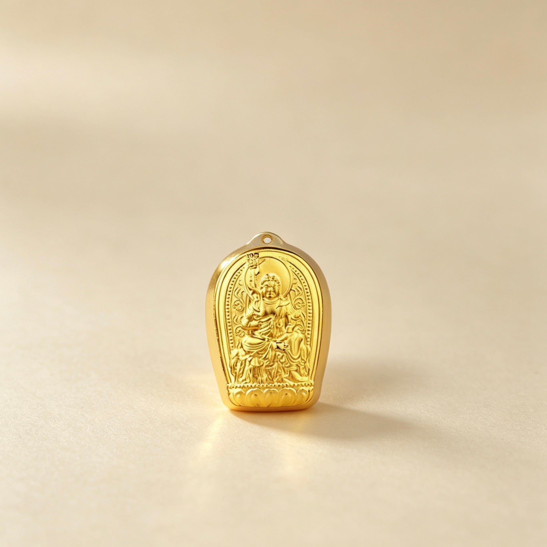 Chinese Zodiac Guardian Buddha Gold Statue Feng Shui Protection Ornament Gift Set