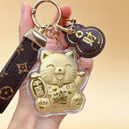 Lucky Fortune Cat Keychain – Wealth & Prosperity Accessory