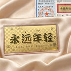 Gold Foil Lucky Banknote Red Packet Prosperity Wealth Gift