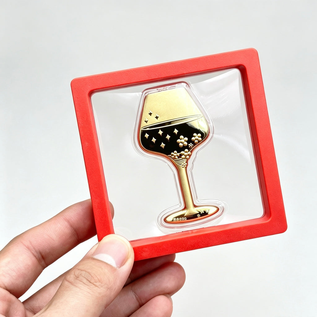 Gold Goblet Ornament – Elegant Wealth & Celebration Gift