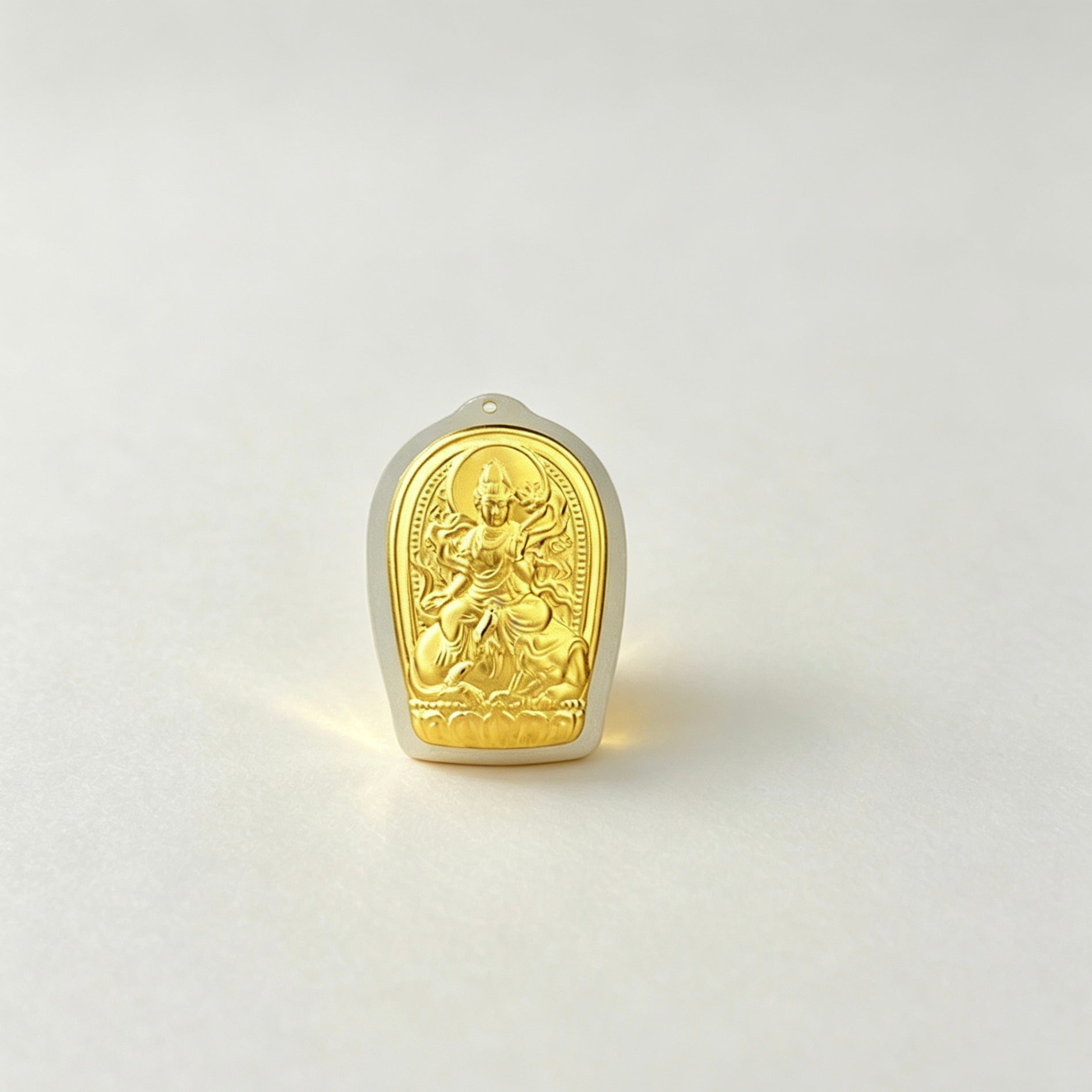Chinese Zodiac Guardian Buddha Gold Statue Feng Shui Protection Ornament Gift Set