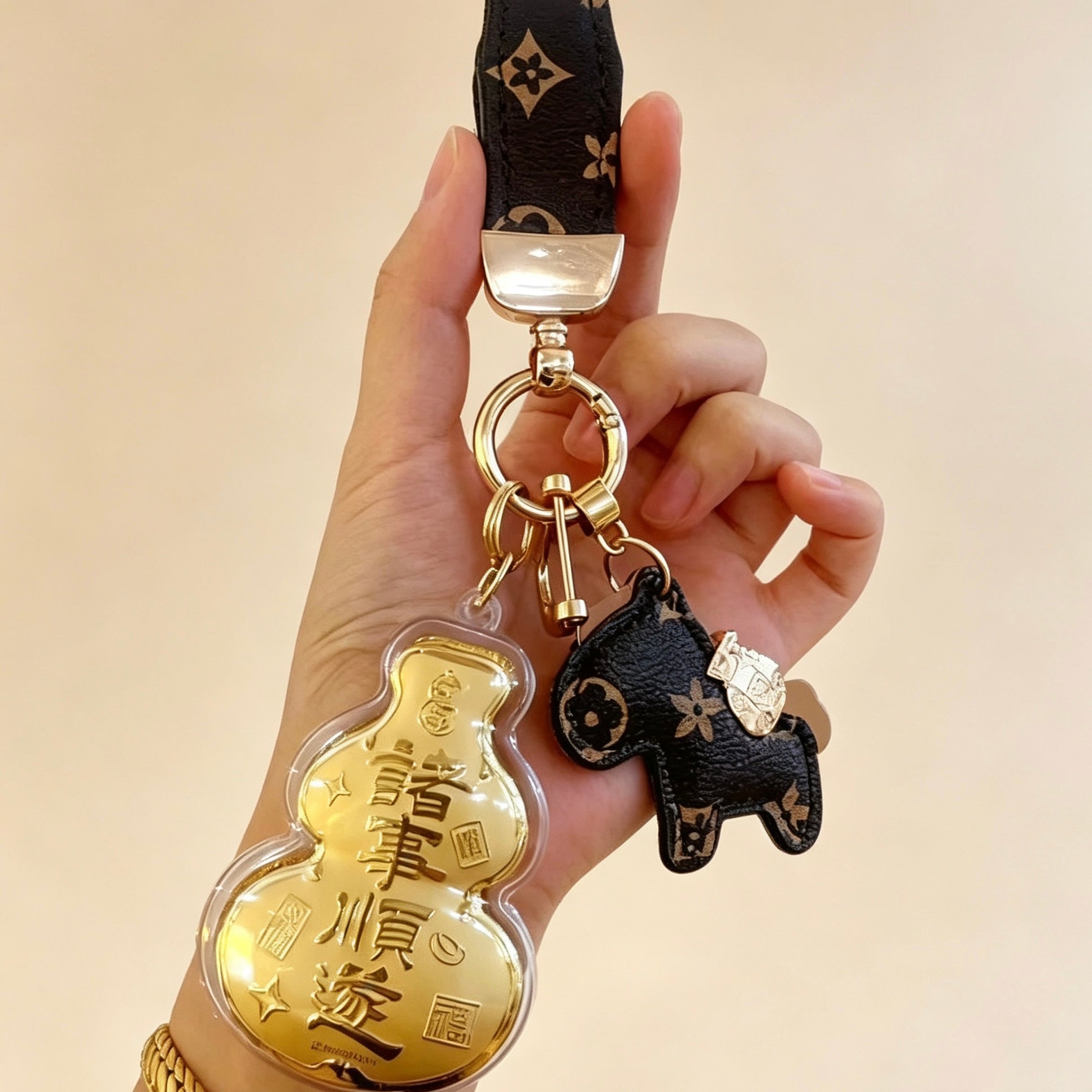 Lucky Blessing Keychain – Creative Fortune & Prosperity Accessory