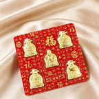 Chinese Wealth Three/Five Gods of Fortune Lucky Money Blessing Display Gift Set