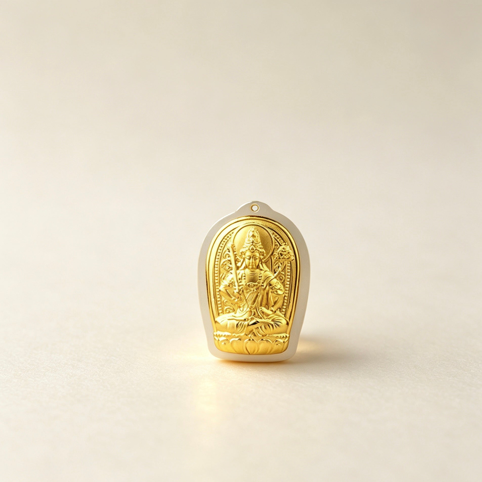 Chinese Zodiac Guardian Buddha Gold Statue Feng Shui Protection Ornament Gift Set