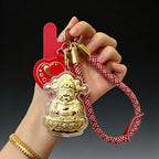 God of Wealth Keychain – Fortune & Prosperity Lucky Charm