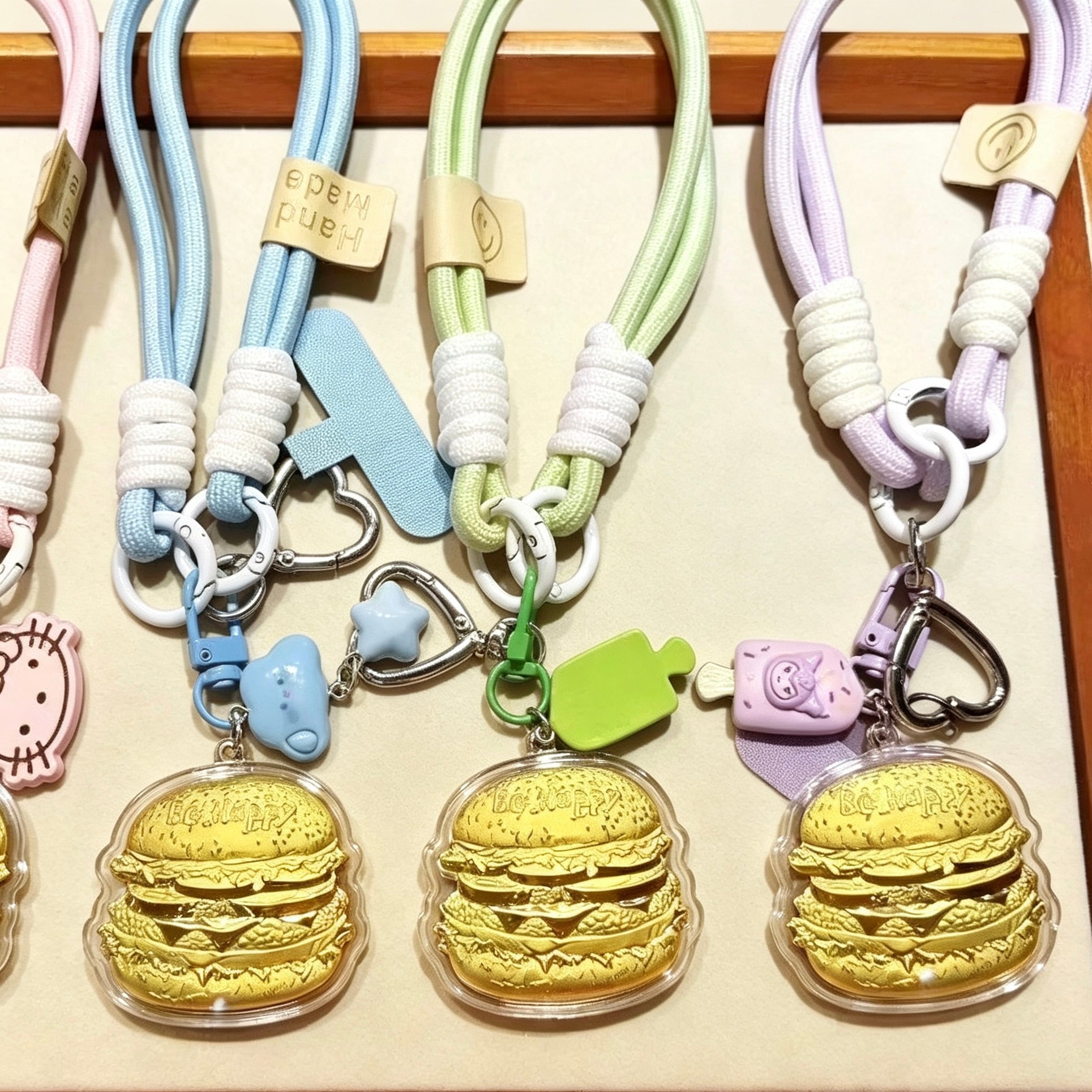 Food-Themed Keychain – Cute & Fun Cartoon Accessory
