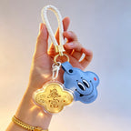 Gold Money Keychain – Lucky Fortune & Prosperity Accessory